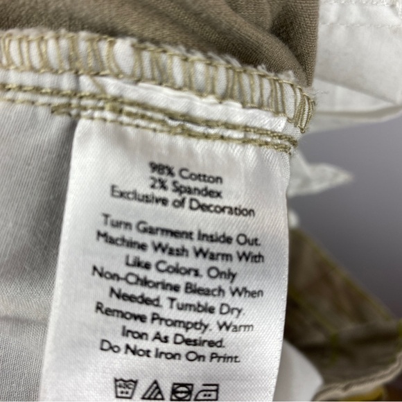 EDDIE Bauer Tan Boyfriend Fit Mid Rise Pants Size 14 - Picture 9 of 12